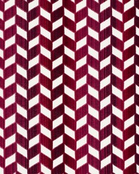 Chevron Strie Velvet Garnet by  Schumacher Fabric 