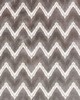 Schumacher Fabric CHEVRON VELVET GREY