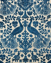 Pavone Velvet Peacock by  Schumacher Fabric 