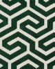 Schumacher Fabric MING FRET VELVET EMERALD