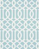 Schumacher Fabric IMPERIAL TRELLIS INDOOR/OUTDOOR AQUA
