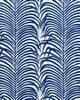 Schumacher Fabric ZEBRA PALM INDOOR/OUTDOOR NAVY