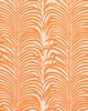 Schumacher Fabric ZEBRA PALM INDOOR/OUTDOOR ORANGE