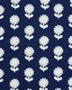 Schumacher Fabric PALEY EMBROIDERY BLUE
