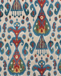 Tabriz Ikat Velvet Multi by  Schumacher Fabric 