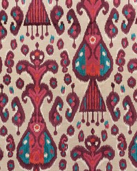 Tabriz Ikat Velvet Aubergine by  Schumacher Fabric 