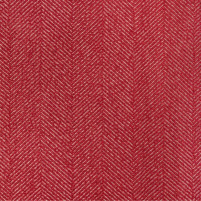 Kravet Reprise 36568 19 Poppy SEAQUAL 36568.19 Red Upholstery -  Blend Fire Rated Fabric Stripes and Plaids Outdoor  Herringbone  Fabric