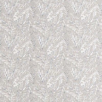 Clarke and Clarke Anelli F1410/03 CAC Feather in CLARKE & CLARKE MARIKA Grey Multipurpose -  Blend Leaves and Trees   Fabric