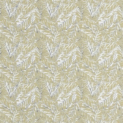 Clarke and Clarke Anelli F1410/06 CAC Ochre in CLARKE & CLARKE MARIKA Yellow Multipurpose -  Blend Leaves and Trees   Fabric