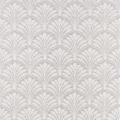 Clarke and Clarke Freja F1413/04 CAC Feather in CLARKE & CLARKE MARIKA Grey Multipurpose -  Blend Leaves and Trees   Fabric