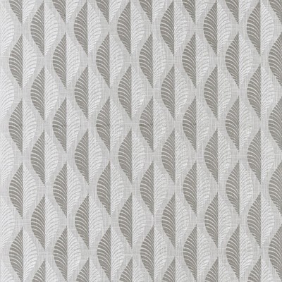 Clarke and Clarke Aspen F1436/01 CAC Charcoal in CLARKE & CLARKE ORIGINS Grey Multipurpose -  Blend Crewel and Embroidered  Wavy Striped   Fabric