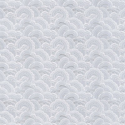 Clarke and Clarke Langei F1458/05 CAC Silver in CLARKE & CLARKE GEOMO Grey Multipurpose -  Blend Abstract  Circles and Dots Retro   Fabric