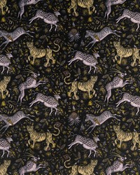 Clarke and Clarke Protea Velvet F1479/02 CAC Charcoal Fabric