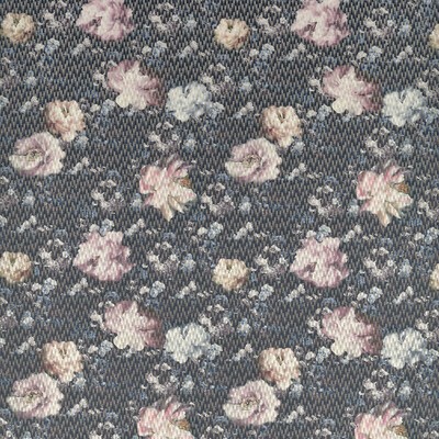 Clarke and Clarke Camile F1523/01 CAC Blush/charcoal CLARKE & CLARKE FUSION F1523/01.CAC Grey Drapery -  Blend Large Print Floral  Modern Floral Fabric