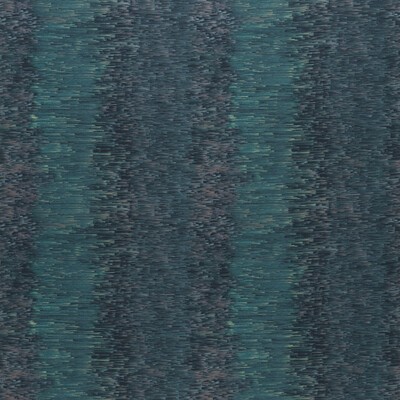 Clarke and Clarke Ombre F1524/03 CAC Midnight CLARKE & CLARKE FUSION F1524/03.CAC Green Drapery -  Blend Crewel and Embroidered  Striped  Fabric
