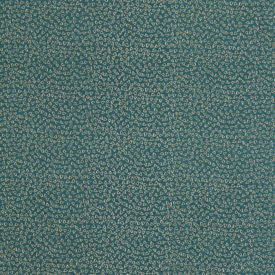 Clarke and Clarke Ricamo F1548/06 CAC Teal CLARKE & CLARKE DIMORA F1548/06.CAC Blue Drapery -  Blend Crewel and Embroidered  Ditsy Ditsie  Metallic Fabric