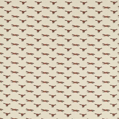Clarke and Clarke Foxbury F1557/02 CAC Spice CLARKE & CLARKE COUNTRY ESCAPE F1557/02.CAC Orange Multipurpose -  Blend Hunting Themed Fabric