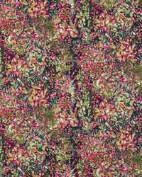 Aubrey Velvet F1646/01 CAC Forest/raspberry by  Clarke and Clarke 