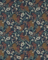 Hazelbury Linen F1648/03 CAC Midnight/spice by  Clarke and Clarke 