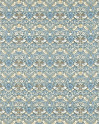 Strawberry Thief F1678/06 CAC Denim by  Clarke and Clarke 