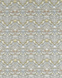 Strawberry Thief Embroidery F1745/03 CAC Slate/blush by   