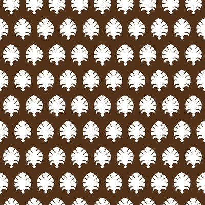 Kravet Wallcovering STAMP GDW5440 004 CHOCOLATE GASTON LIBRERIA GDW5440.004 White PAPER - 100% Leaves Trees and Vines Wallpaper 