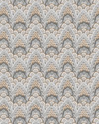 GANGES GDW5447 001 GRIS/MARRON by  Brewster Wallcovering 