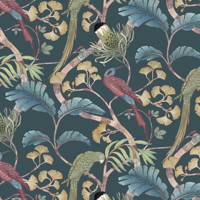 Kravet Wallcovering LIVING BRANCHES JMW1006 02 JOSEPHINE MUNSEY PORTFOLIO I JMW1006.02 Gold CELLULOSE - 48.6%;BINDER - 18.2%;MINERAL FILLERS - 16.9%;POLYESTER - 16%;OTHER - .3% Bird and Butterfly Wallpapers Flower Wallpaper 