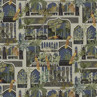 Kravet Wallcovering PEACOCK ARCHES JMW1011 31 JOSEPHINE MUNSEY PORTFOLIO I JMW1011.31 Green CELLULOSE - 48.6%;BINDER - 18.2%;MINERAL FILLERS - 16.9%;POLYESTER - 16%;OTHER - .3% Bird and Butterfly Wallpapers Novelty Prints 