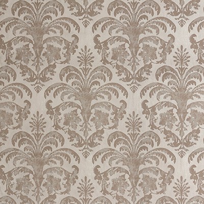 Kravet Wallcovering COLONIAL LZW-30191 09 LIZZO LZW-30191.09 Brown NATURAL PRODUCTS - 60%;SYNTHETIC - 40% Damask Wallpaper 