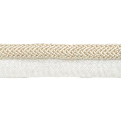 Kravet Trim Electric Edge T30646 1 White Cord in JONATHAN ADLER UTOPIA White -  Blend White Trims  Cord  Fabric