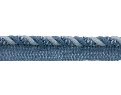 Kravet Trim Nakki T30682 515 Indigo Cord in ECHO HEIRLOOM INDIA TRIM COLLECTION Blue -  Blend  Cord  Fabric