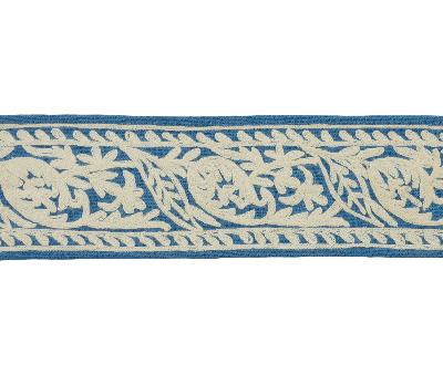 Kravet Trim Neeta T30684 515 Indigo Braid in ECHO HEIRLOOM INDIA TRIM COLLECTION Blue -  Blend Blue Trims  Fabric
