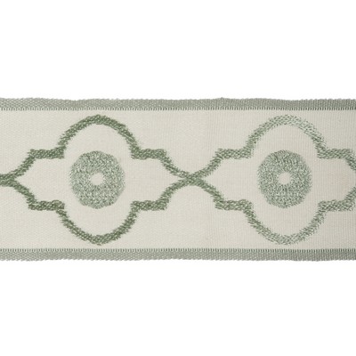 Kravet Trim Ogee Chain Mineral in CANDICE OLSON COLLECTION Beige -  Blend Wide  Trim Tape  Fabric