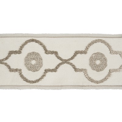 Kravet Trim Ogee Chain Dove in CANDICE OLSON COLLECTION Beige -  Blend Wide  Trim Tape  Fabric