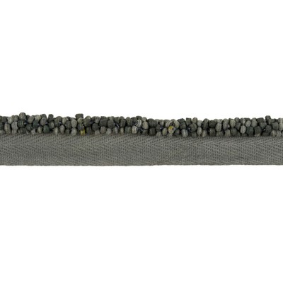 Kravet Trim Pebble Cord Coal in LINHERR HOLLINGSWORTH BOHEME TRIM Grey -  Blend  Cord  Fabric