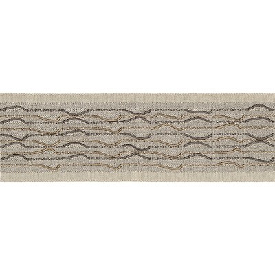 Kravet Trim FINE LINES T30767 1106 WARM GREY in BRAIDS BANDS & BORDERS Grey -  Blend  Trim Border  Fabric