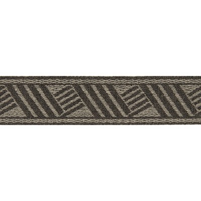 Kravet Trim MOUNTAIN VIEW T30796 811 GRAPHITE in PERFORMANCE TRIM INDOOR/OUTDOOR Grey -  Blend  Trim Border  Fabric