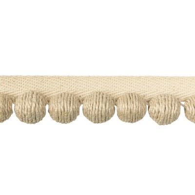 Kravet Trim JUTEBALL CORD T30805 1 IVORY in LUXURY TRIMMINGS Beige -  Blend Beige Trims Ball Tassels Beaded Trim  Cord  Fabric