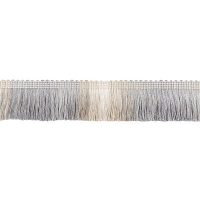 Kravet Trim DAINTREE FRINGE T30824 11 PEWTER in LUXURY TRIMMINGS Grey -  Blend Grey Silver Trims Brush Fringe  Fabric
