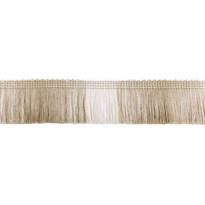 Kravet Trim DAINTREE FRINGE T30824 16 IVORY/NATURAL in LUXURY TRIMMINGS White -  Blend Beige Trims Brush Fringe  Fabric