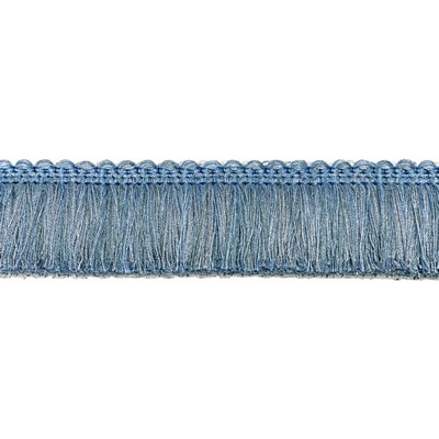 Kravet Trim SOJOURN FRINGE T30825 5 CHAMBRAY in LUXURY TRIMMINGS Blue -  Blend Blue Trims Brush Fringe  Fabric