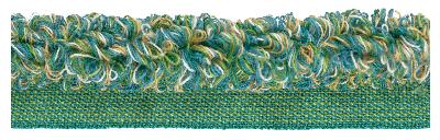 Kravet Trim Aloha Rouche Ta5322 335 Turquoise Rouche Trim Green -  Blend Green Trims  Cord  Fabric