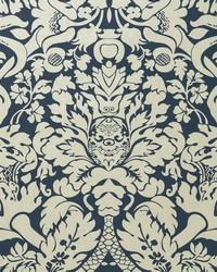 VALENTINA W0088/04 CAC MIDNIGHT by  Clarke and Clarke Wallpaper 