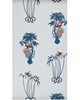 Clarke and Clarke Wallpaper JUNGLE PALMS BLUE