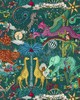 Clarke and Clarke Wallpaper PARADISE LOST TEAL WP