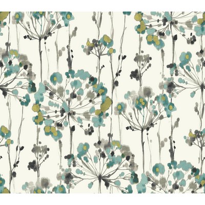 Kravet Wallcovering W3353 W3353.1511 W3353.1511 Grey PAPER - 100% Contemporary Flower Wallpaper Traditional Flower Wallpaper 