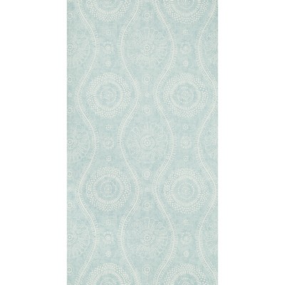 Kravet Wallcovering PAINTERLY W3500 35 AQUA SARAH RICHARDSON WALLPAPER W3500.35 White CELLULOSE - 50%;OTHER - 30%;POLYESTER - 20% Ethnic and Global 