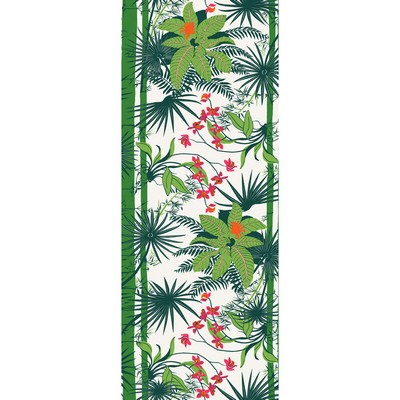 Kravet Wallcovering ORQUIDEA W3580 319 TROPIC PAPERSCAPE ARTIST SERIES W3580.319 Red PAPER - 100% Tropical Floral Wallpaper Tropical Wallpaper 