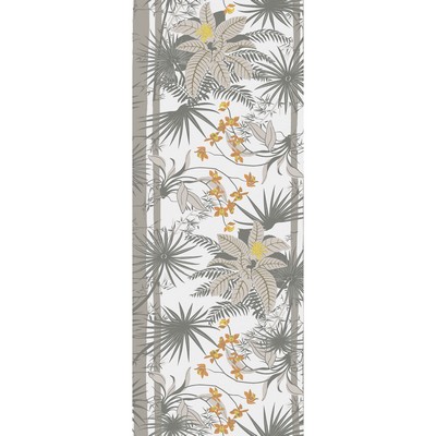 Kravet Wallcovering ORQUIDEA W3580 411 TOBACCO PAPERSCAPE ARTIST SERIES W3580.411 Yellow PAPER - 100% Tropical Floral Wallpaper Tropical Wallpaper 